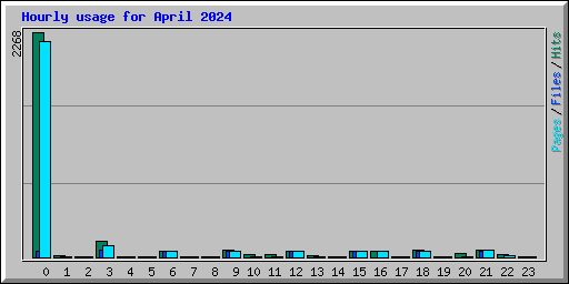 Hourly usage for April 2024